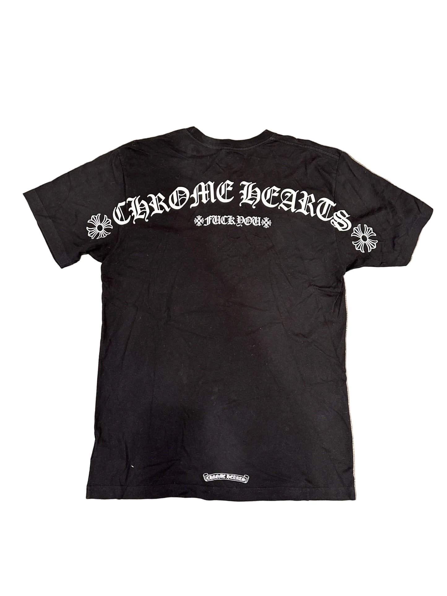 chrome hearts black f*ck you Short sleeve t shirt sz L