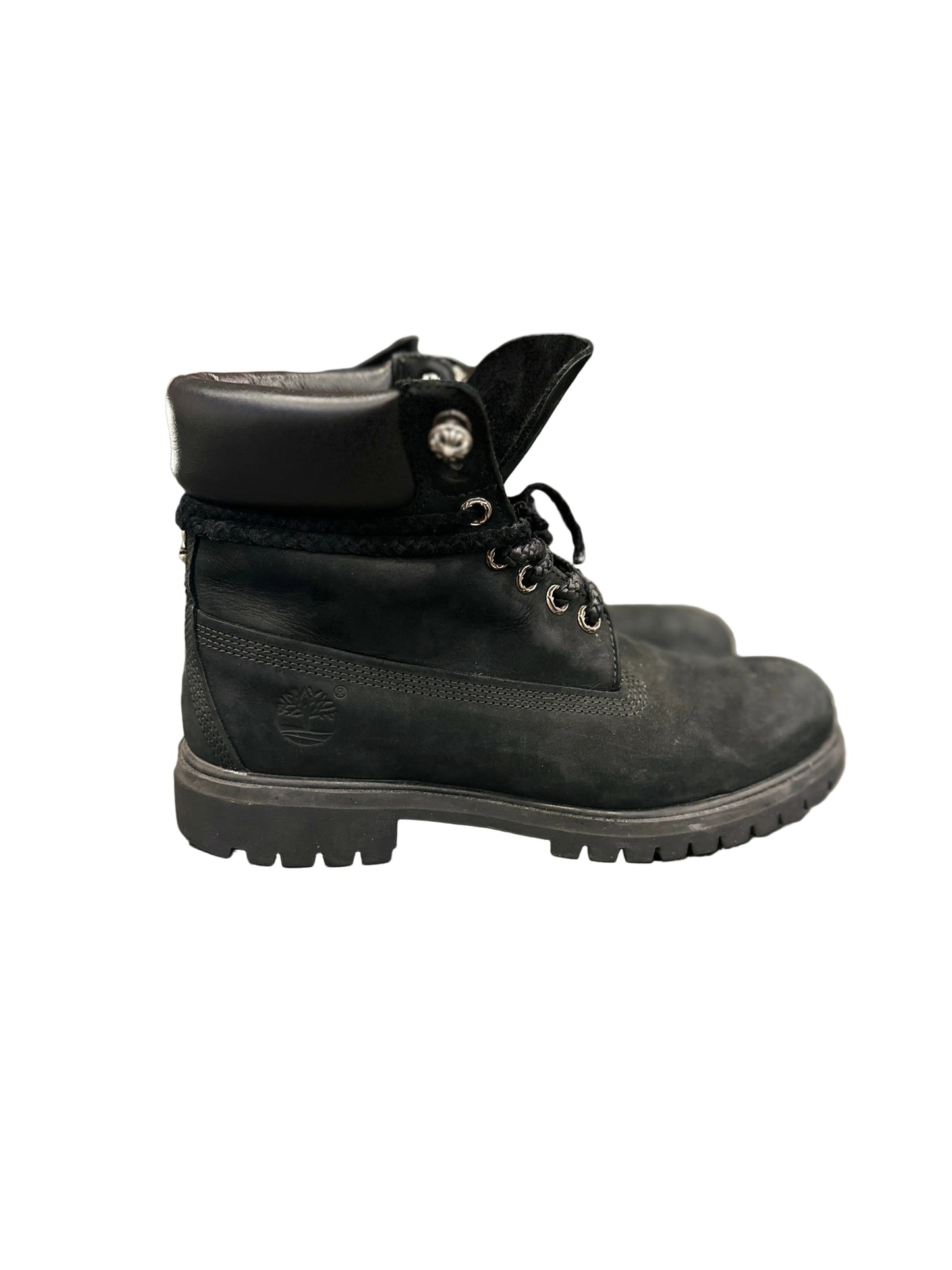 chrome hearts black timberland boots sz 10