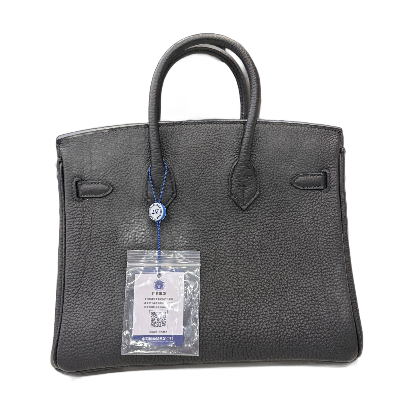 ($27,000) Hermes Nori Birkin 25 Black With Silver Hardware NEW