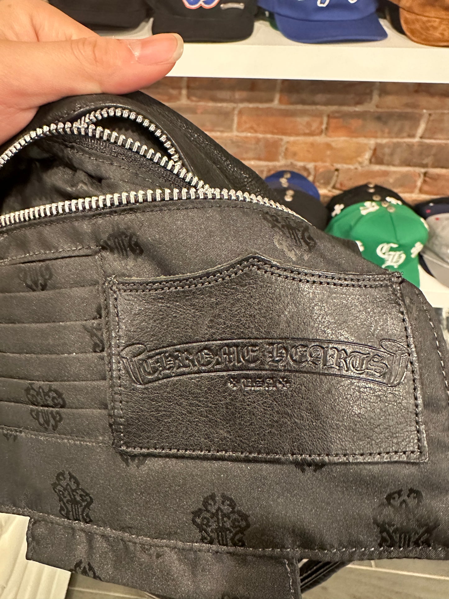 chrome hearts fleur de lis shoulder bag