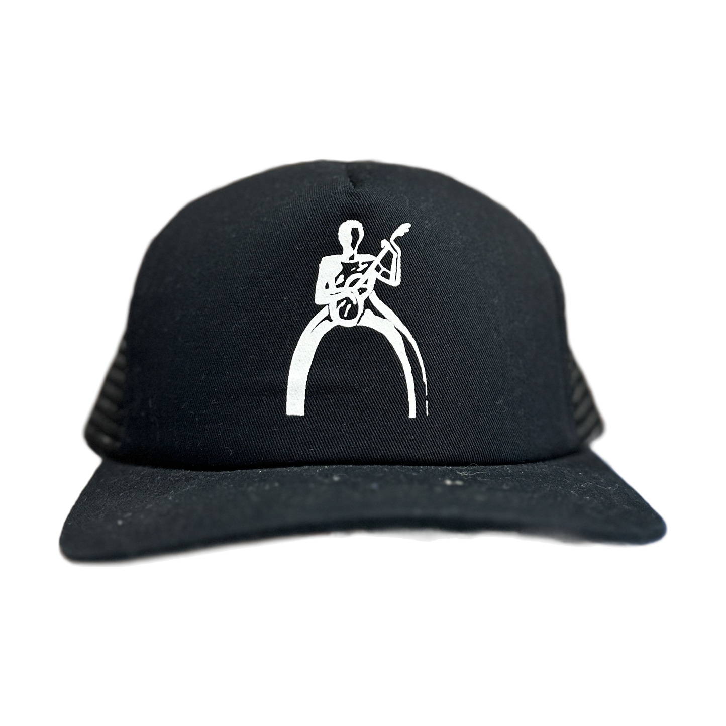 Chrome Hearts Guitar Player Trucker Hat Black - Front