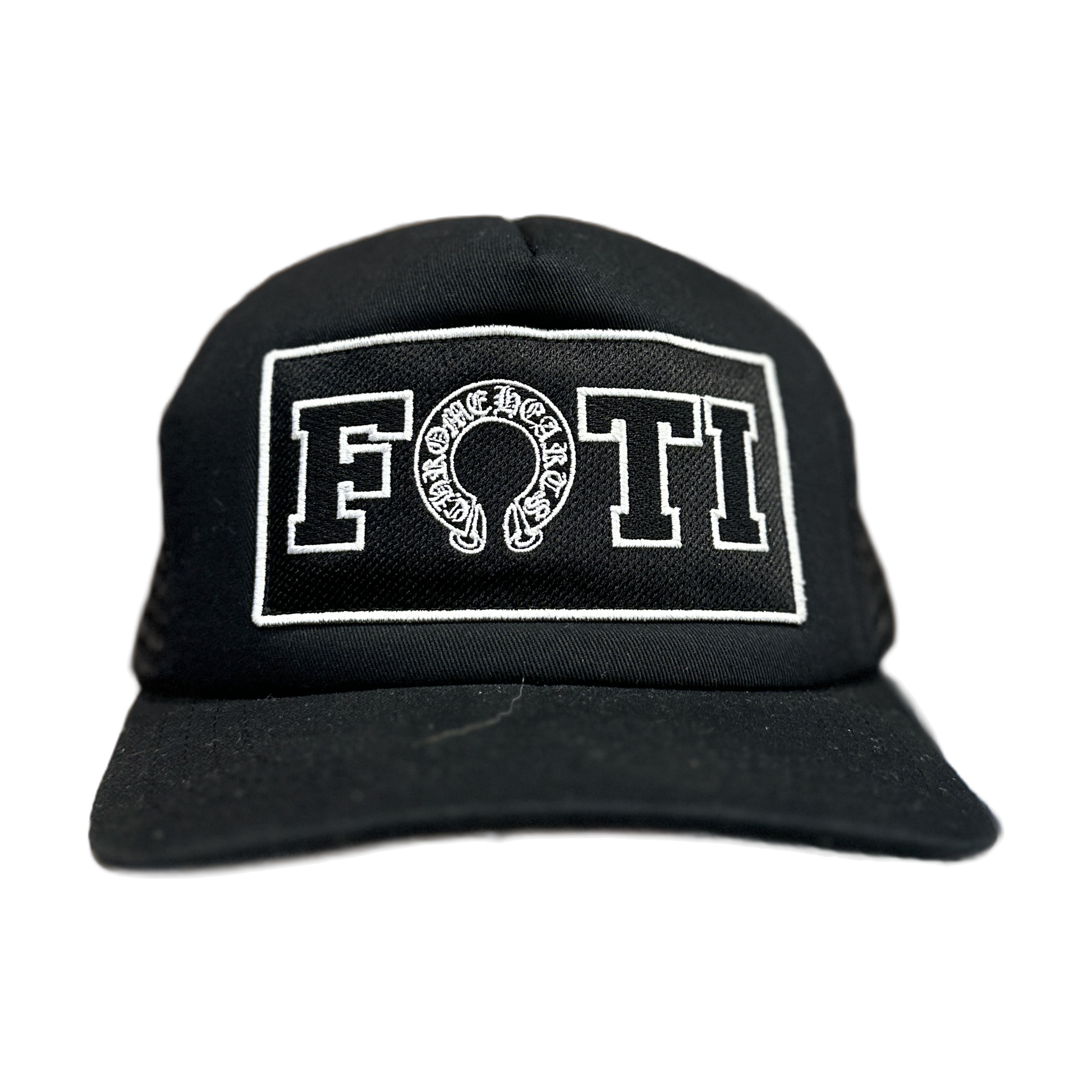 Chrome Hearts FOTI Trucker Hat Black - Front