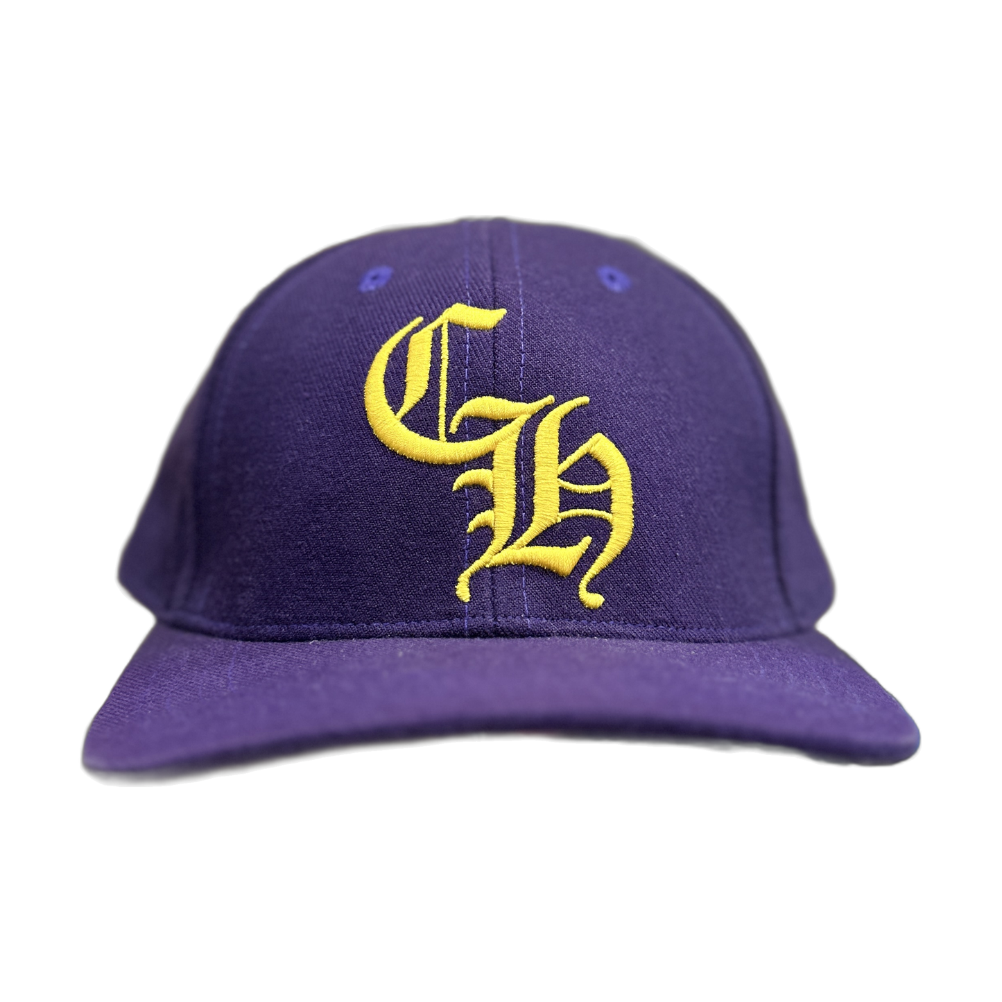Chrome Hearts CH Logo hat Purple yellow - Front