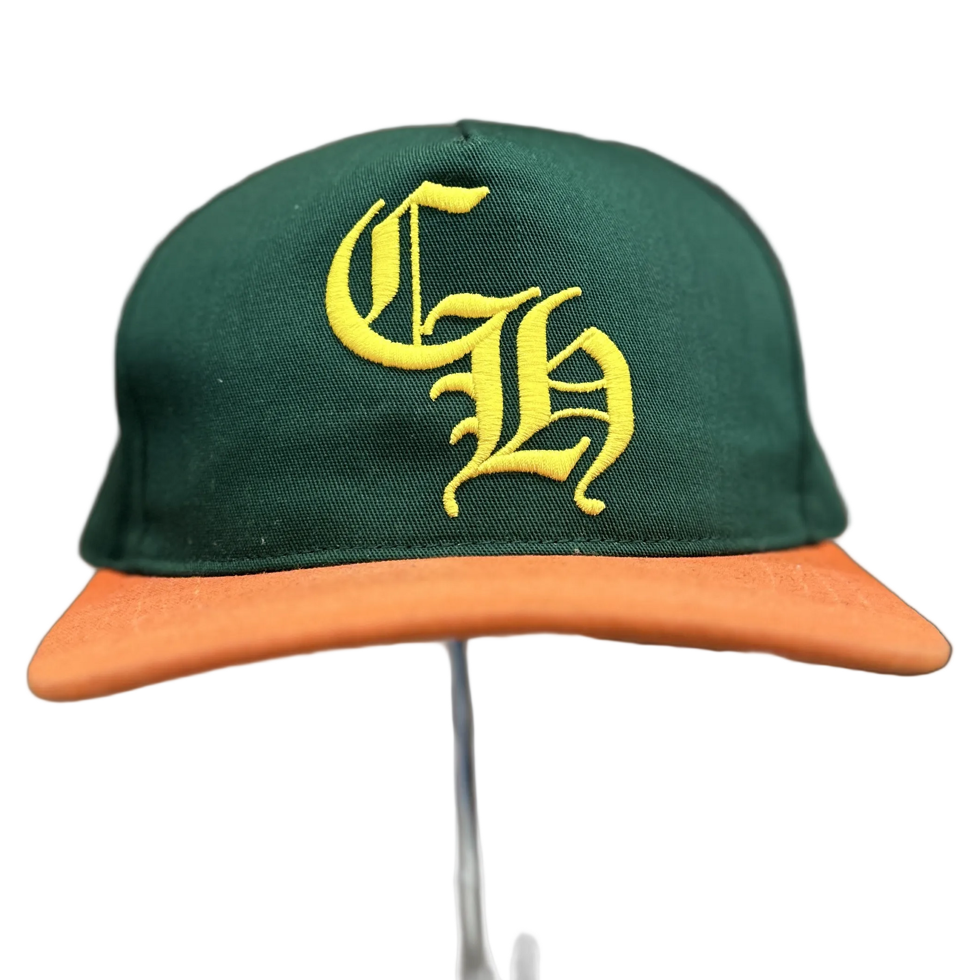 Chrome Hearts CH logo Miami hat Green yellow orange - Front