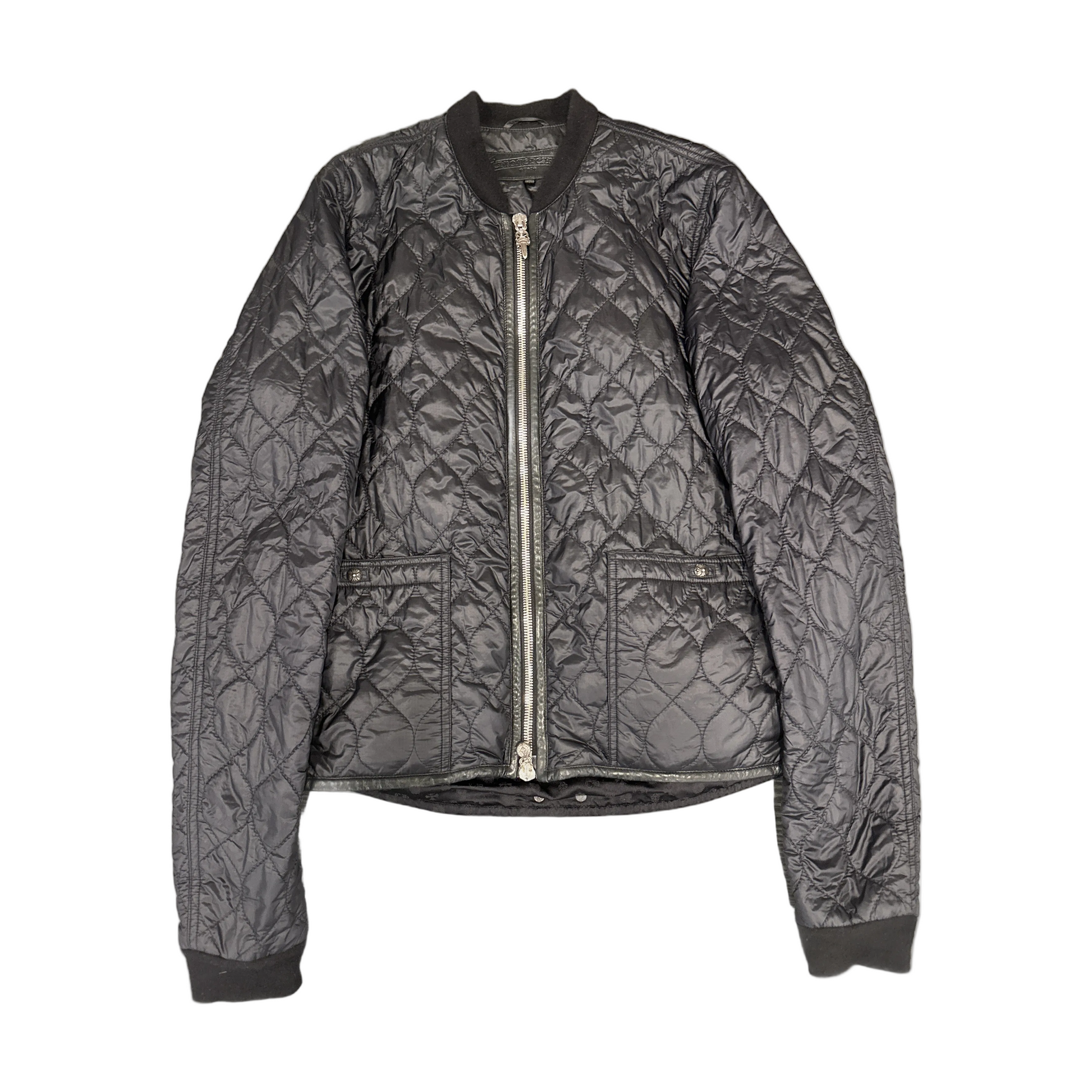 Chrome Hearts Quilted Jacket Black - Front