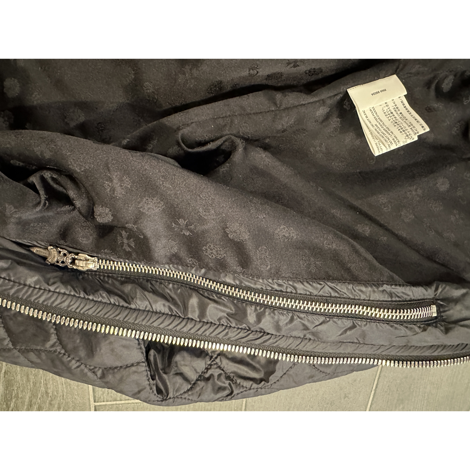 Chrome Hearts Quilted Jacket Black - Detail