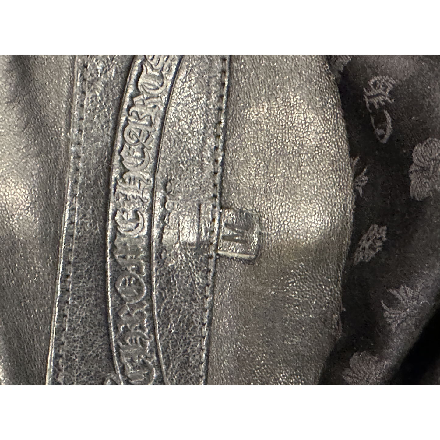 ($16,000) Chrome Hearts Fight Club Leather Jacket White - Detail