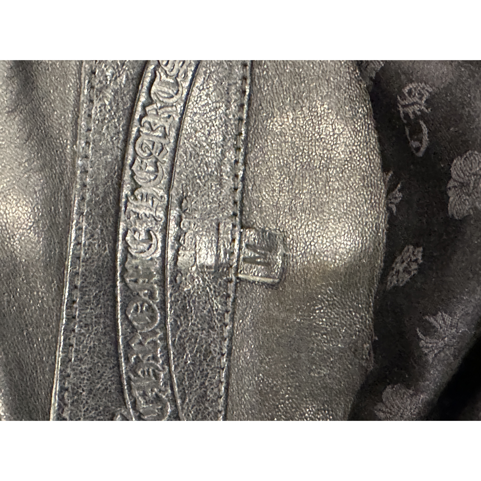 ($16,000) Chrome Hearts Fight Club Leather Jacket White - Detail