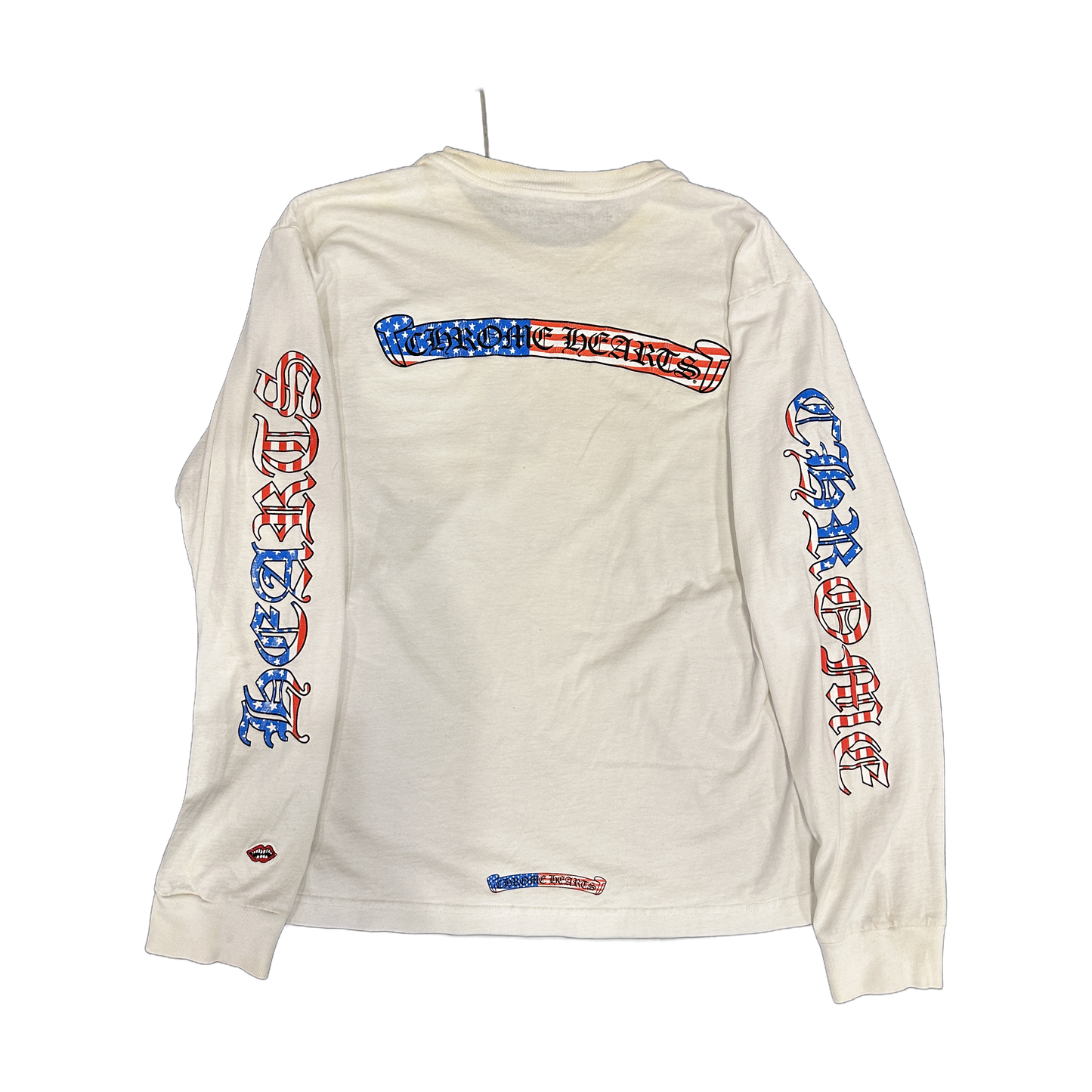 Chrome Hearts Matty boy 4th of July Long Sleeve Tee Cream - Back