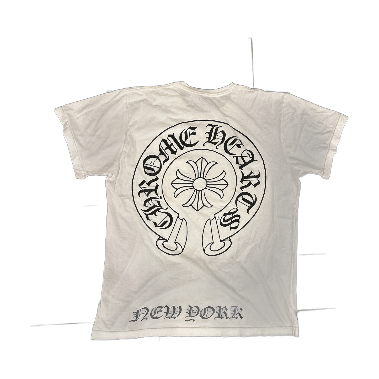 Chrome Hearts new york exlusive horseshoe T-Shirt White - Back