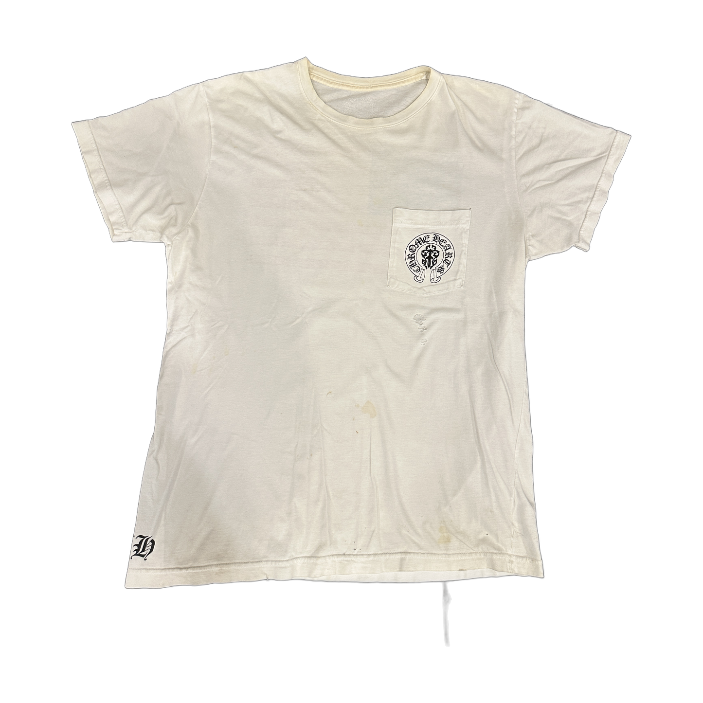 Chrome Hearts Vintage USA Flag T-Shirt White - Front