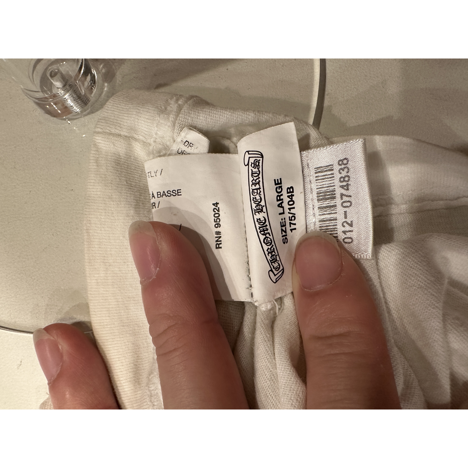 Chrome Hearts Vintage USA Flag T-Shirt White - Size Tag