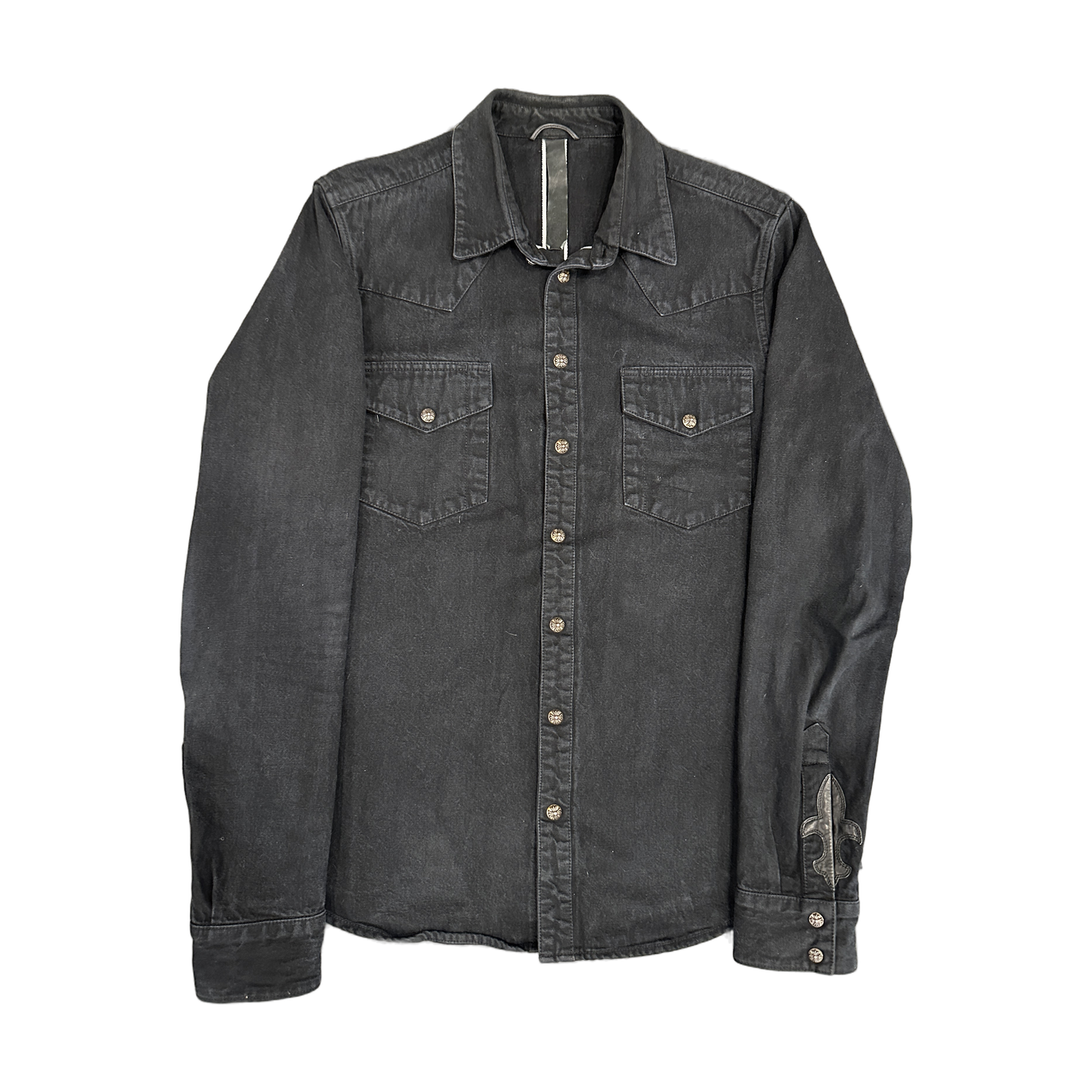 Chrome Hearts Denim Jacket Flair patch sleeve Black - Front