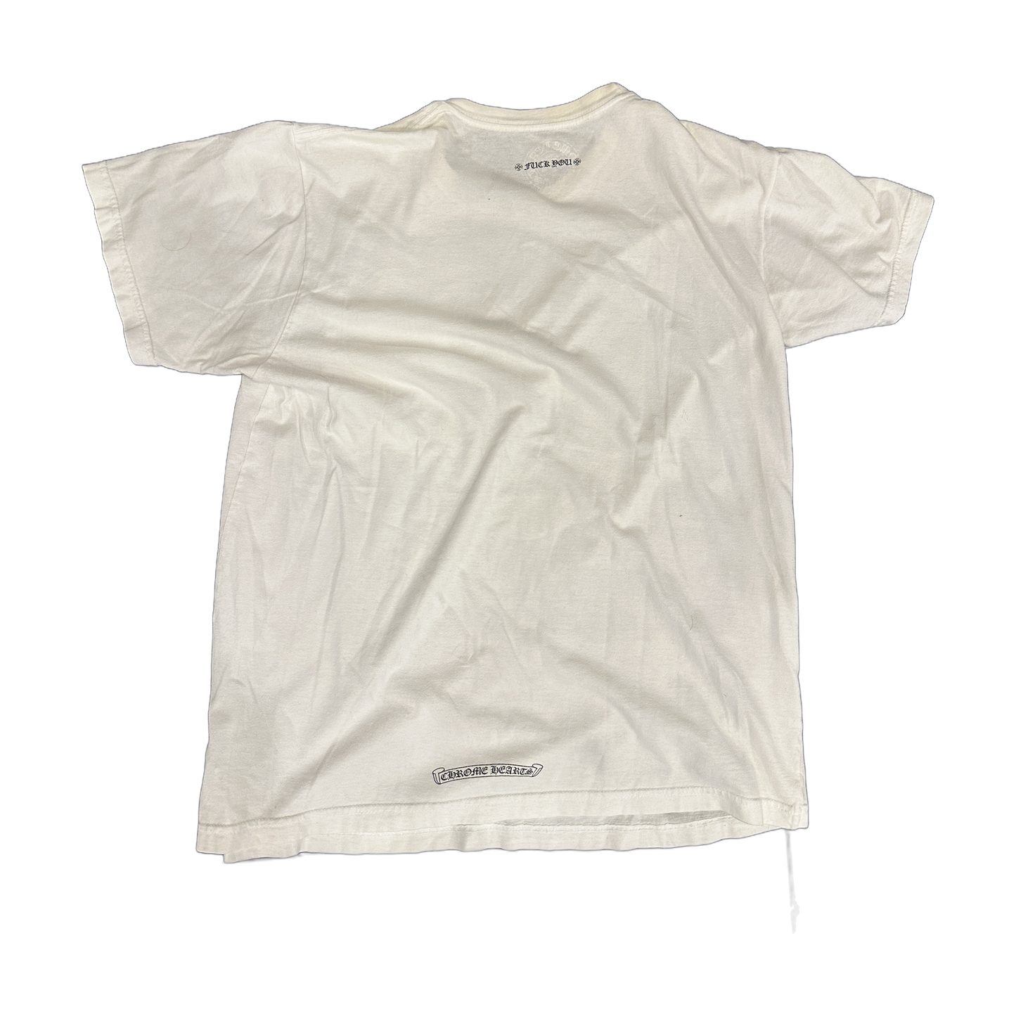 Chrome Hearts vintage middle finger T-Shirt White - Front