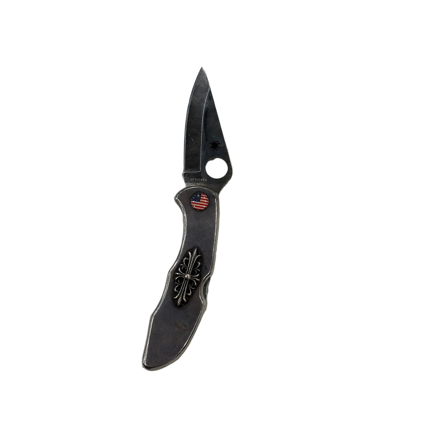 chrome hearts spyderco knife