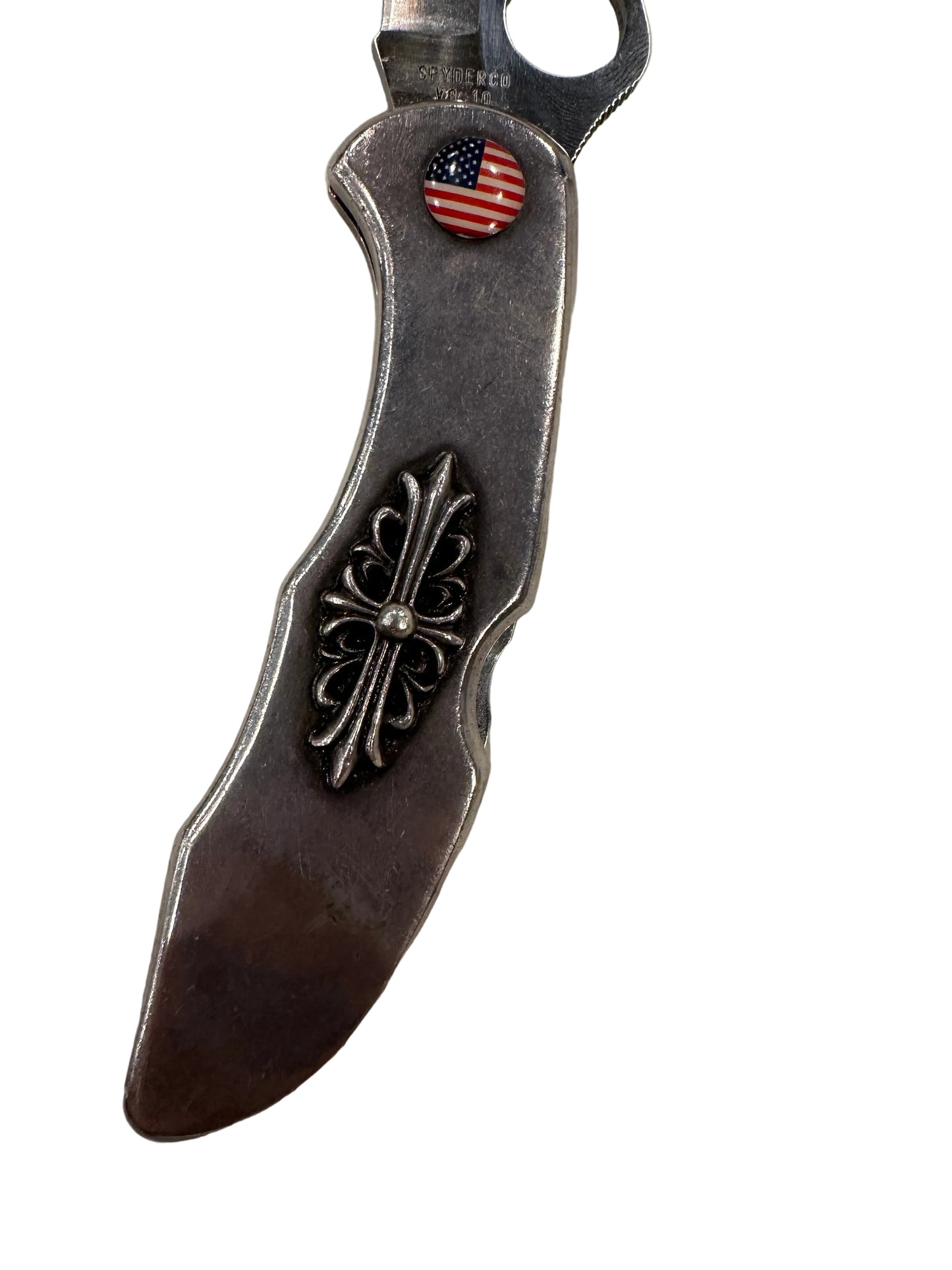 chrome hearts spyderco knife