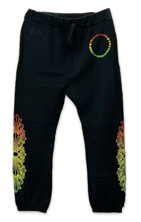 Chrome Hearts Gradient Floral Circle Sweatpants