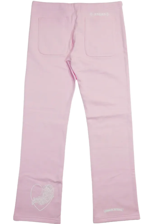 Chrome Hearts Pink Vine Heart Horseshoe Women’s Sweatpants (Miami Art Basel Exclusive)