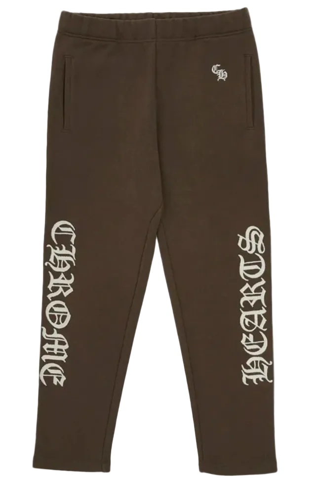Chrome Hearts Brown Embroidered CH Sweatpants