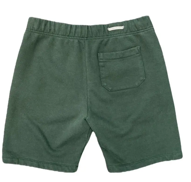 Chrome Hearts Green Embroidered CH Logo Sweat Shorts