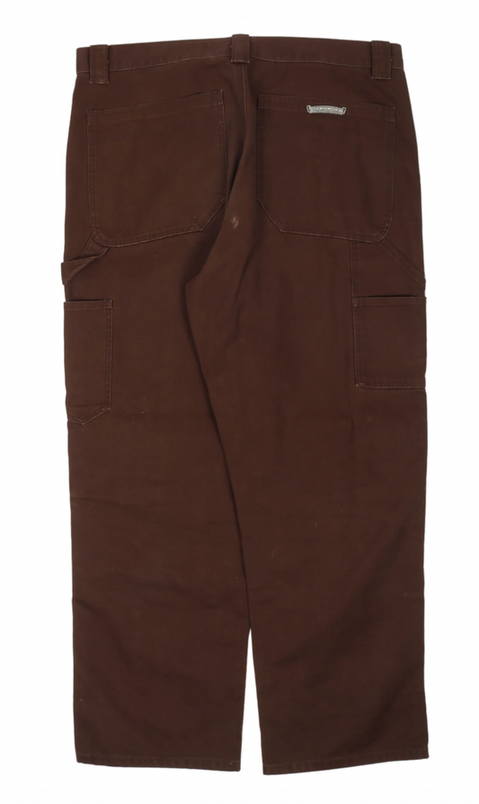 Chrome Hearts Brown Double Knee Carpenter Pants