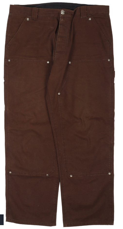 Chrome Hearts Brown Double Knee Carpenter Pants