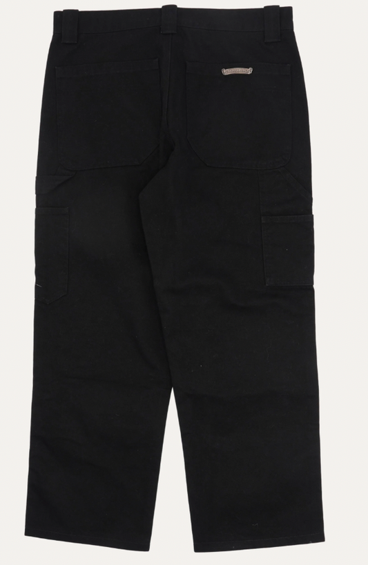 Chrome Hearts Black Double Knee Carpenter Pants