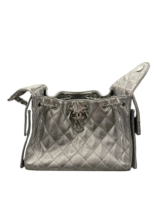 Chanel Metallic Caviar Quilted Mini