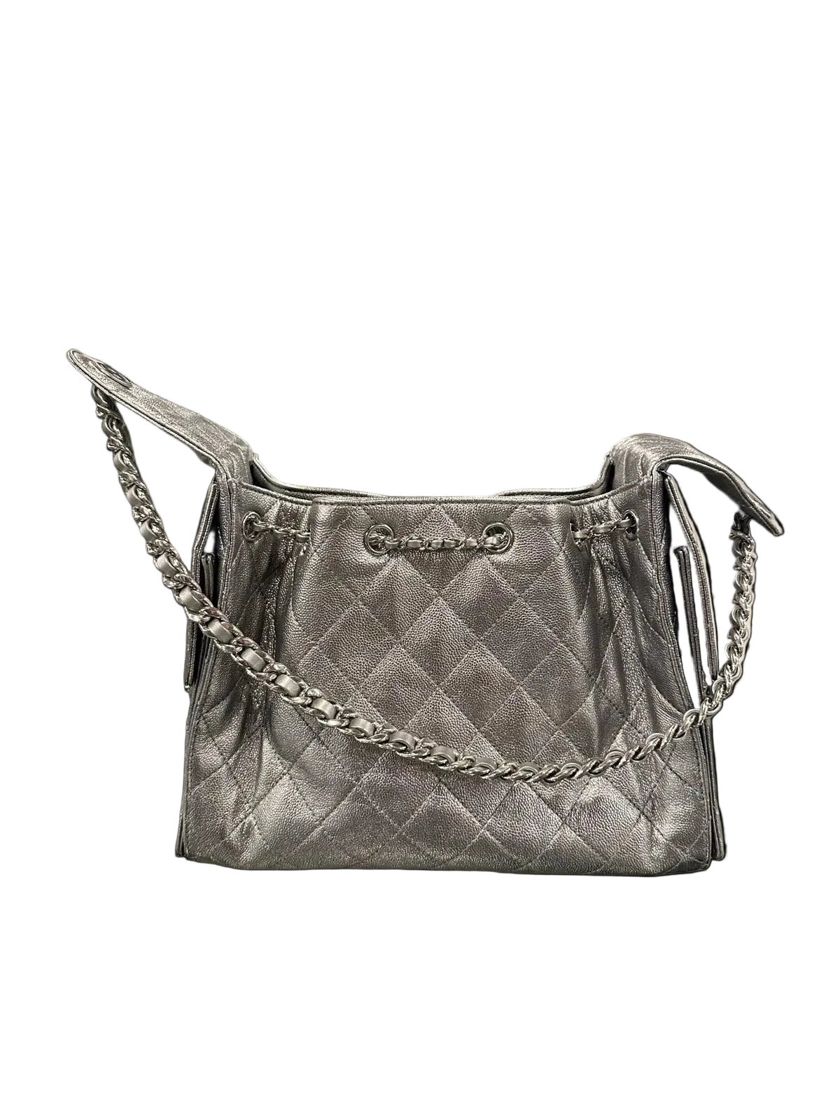 Chanel Metallic Caviar Quilted Mini