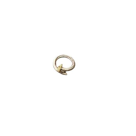 Chrome Hearts 22K gold and sterling silver nail ring sz 5